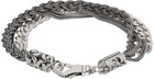 Emanuele Bicocchi Silver Chain & Braided Bracelet