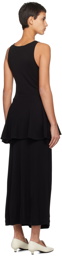 BITE Black Petal Maxi Dress