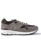 Paul Smith - Gorio Mesh-Trimmed Suede Sneakers - Gray