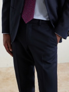 Caruso - Straight-Leg Twill Suit Trousers - Blue