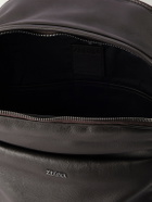 Zegna - Leather Backpack - Brown