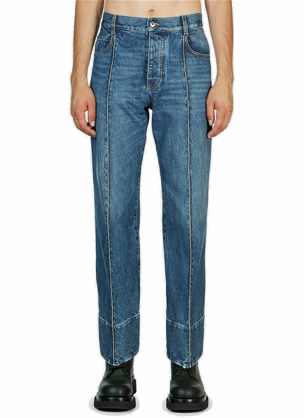 Photo: Curved Hem Jeans in Blue