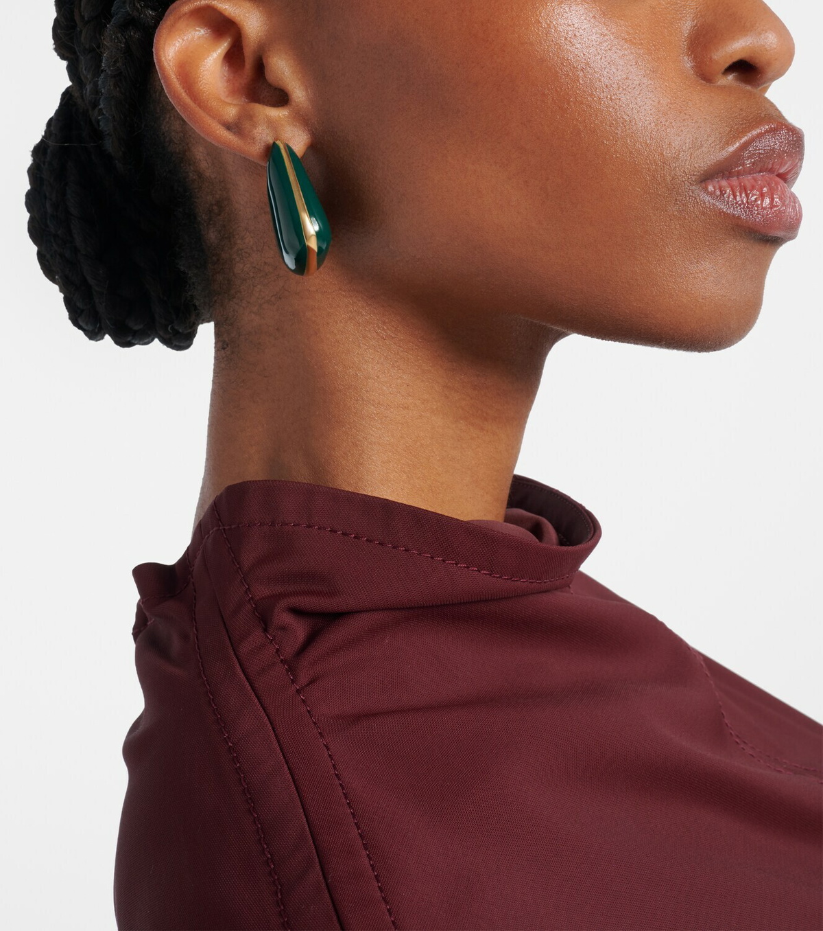 Bottega Veneta Fin Small sterling silver earrings