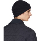 Moncler Navy Extra Fine Knit Beanie