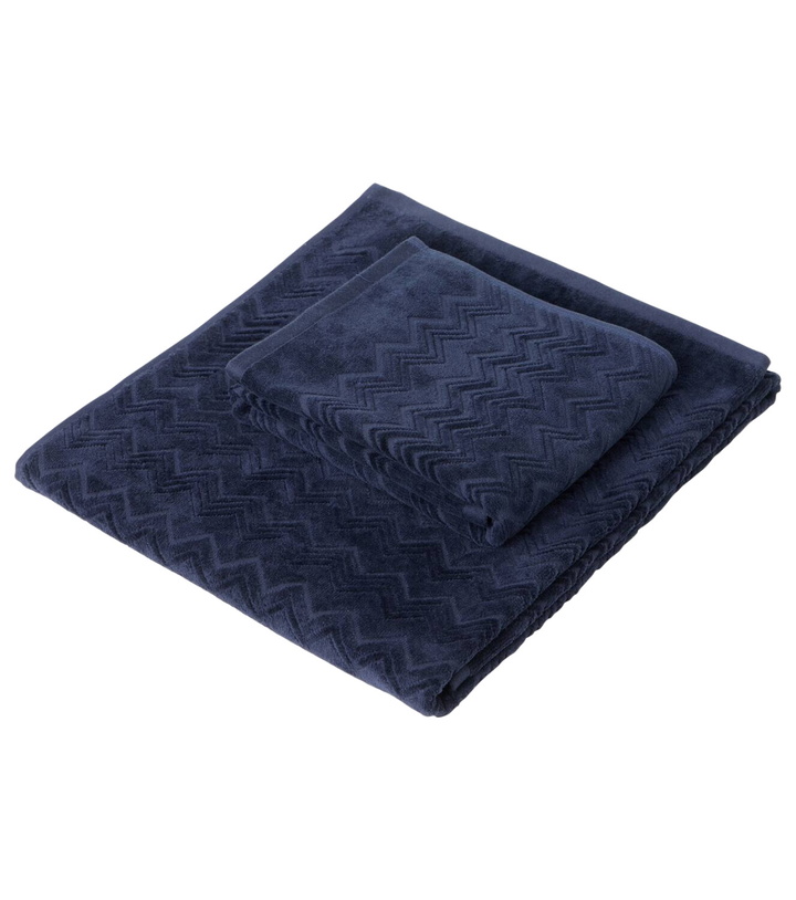 Photo: Missoni Chalk set of 2 zigzag cotton terry towels