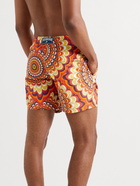 Vilebrequin - Moorea Printed Mid-Length Swim Shorts - Orange