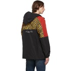 Marcelo Burlon County of Milan Black Leopard Windbreaker Jacket