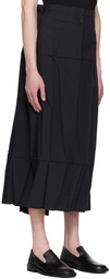 132 5. ISSEY MIYAKE Black Solid Trousers