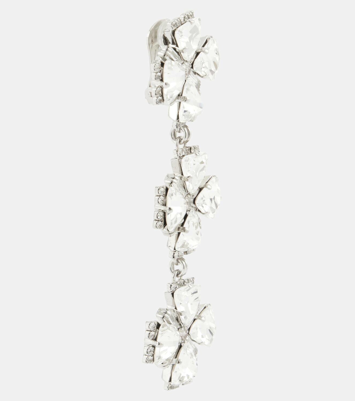 Alessandra Rich Crystal-embellished clip-on earrings