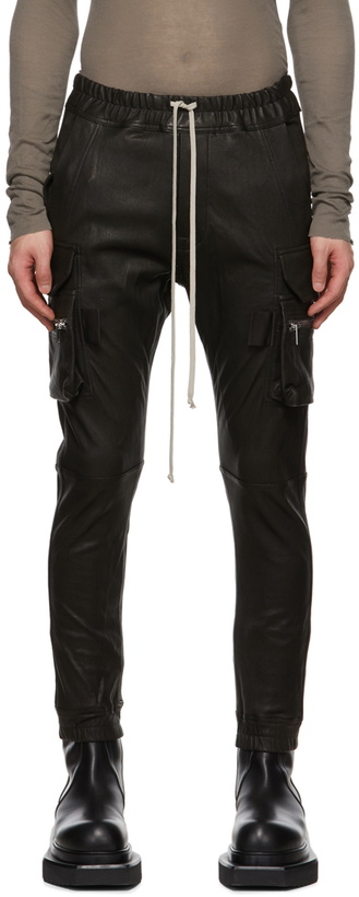 Photo: Rick Owens Black Mastodon Leather Pants