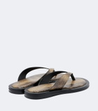A.Emery Marcelle snake-effect leather thong sandals