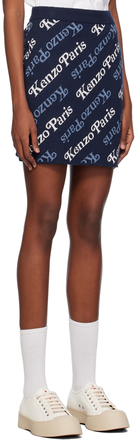 Kenzo Navy VERDY Edition Kenzo Paris Miniskirt