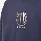 Polar Skate Co. Men's Polar Gang Crew Sweat in Navy