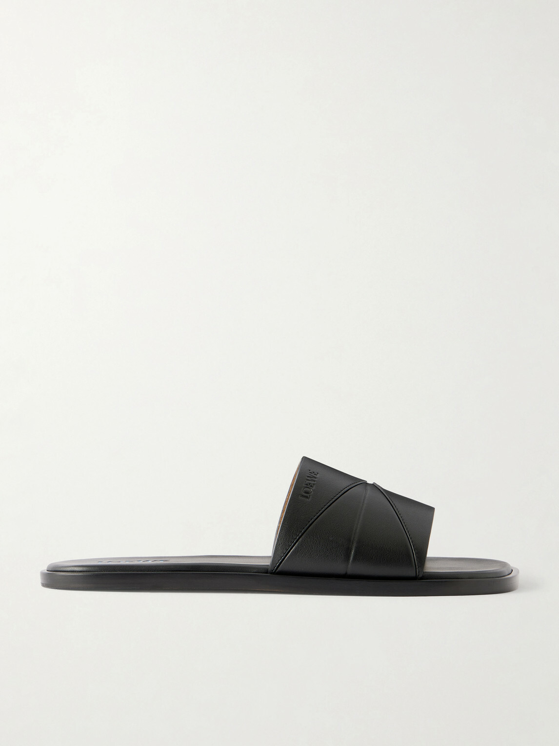 LOEWE - Origami Leather Sandals - Black