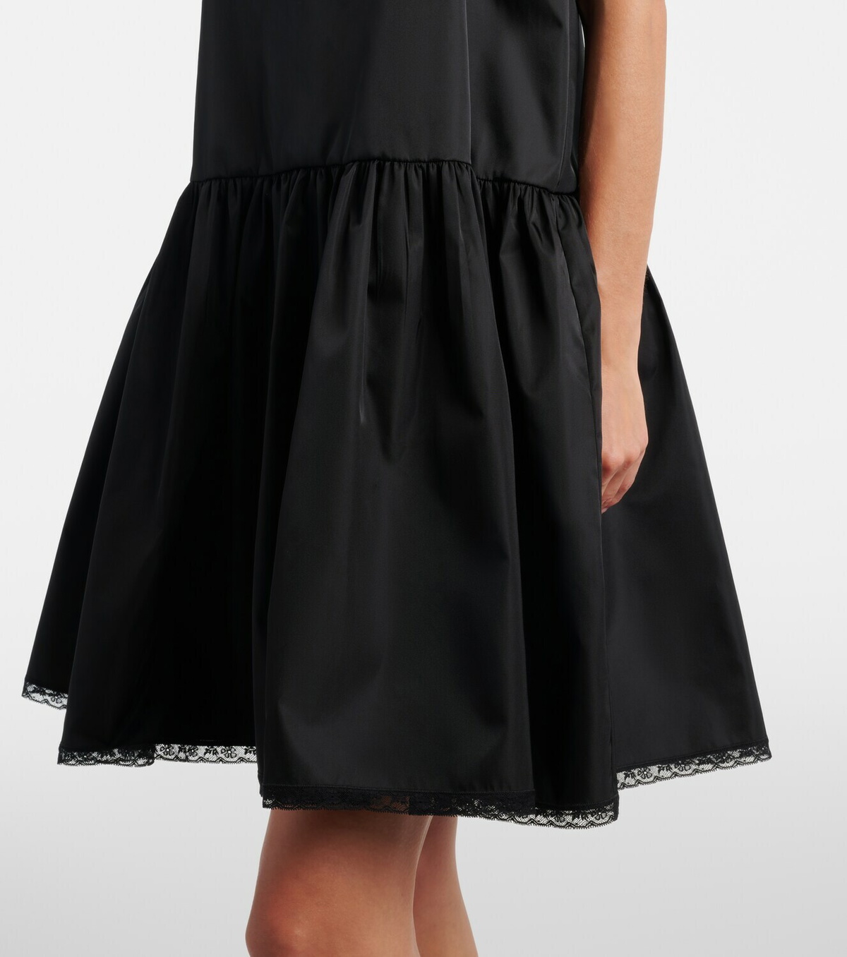 Prada Re-Nylon lace-trimmed minidress