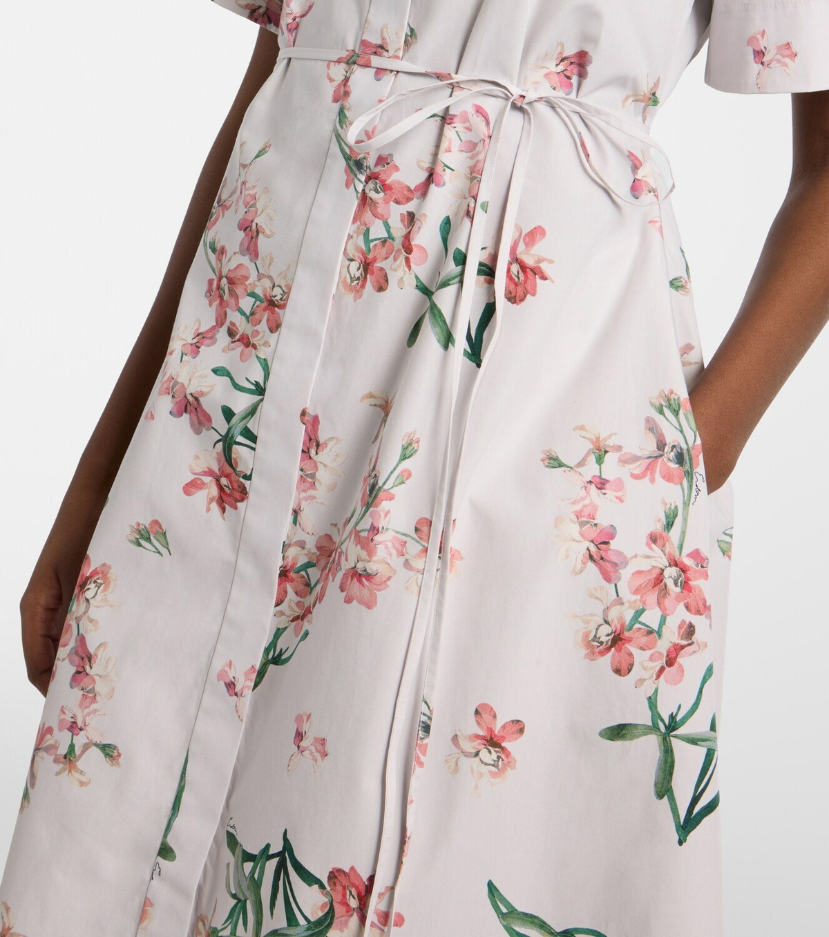 Erdem Floral cotton shirt dress