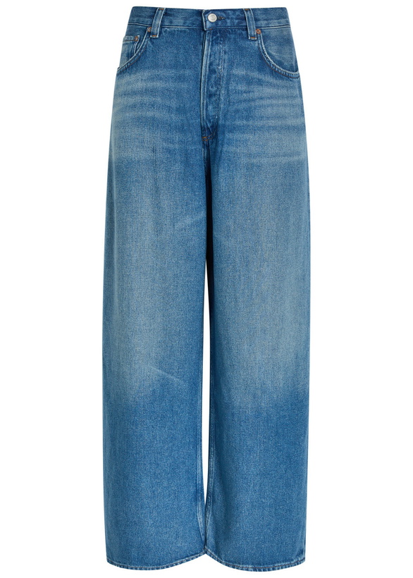 Photo: Agolde Rounded Baggy Wide-leg Jeans Blue
