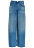 Agolde Rounded Baggy Wide-leg Jeans Blue