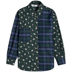 Thom Browne Men's Snap Front Shirt Jacket in Dark Green