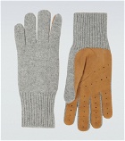 Brunello Cucinelli - Cashmere and suede gloves