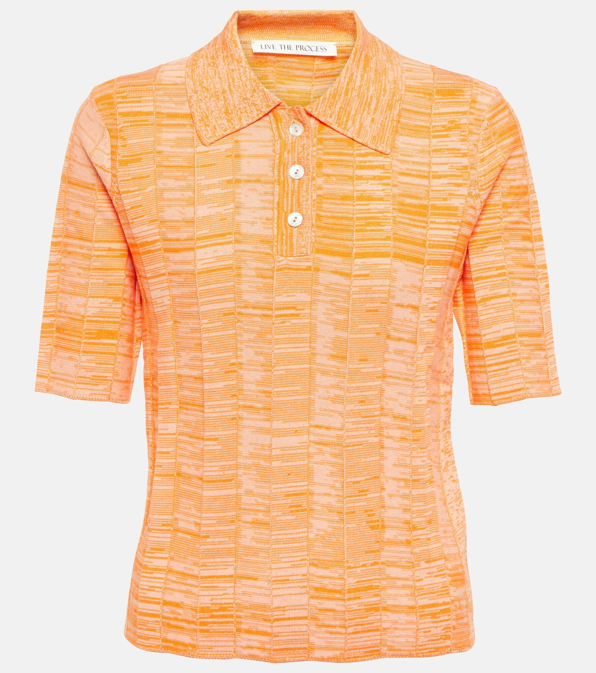 Live The Process - Iris knit polo shirt