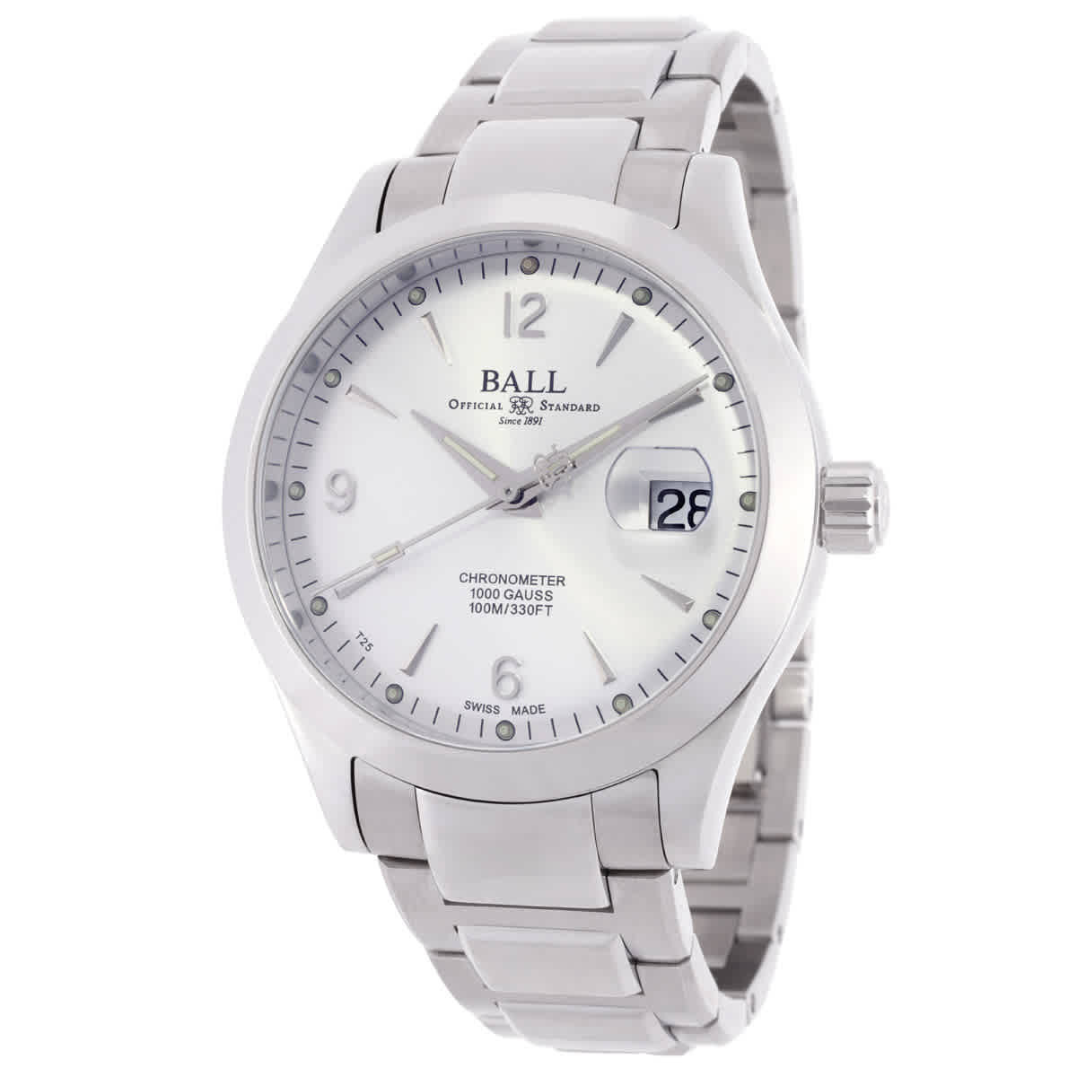 Ball Engineer III Automatic Ohio Chronometer Silver Dial Watch NM9026C-S5CJ-SL