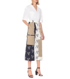 Monse Patchwork high-rise cotton pants