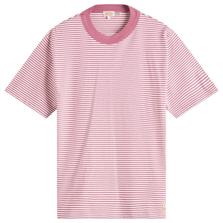 Photo: Armor-Lux Men's Fine Stripe T-Shirt in Malaga/Milk