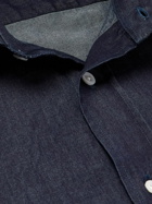 Thom Sweeney - Cutaway-Collar Cotton-Chambray Shirt - Blue