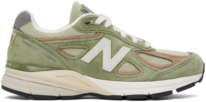 Photo: New Balance Green Made in USA 990v4 Sneakers