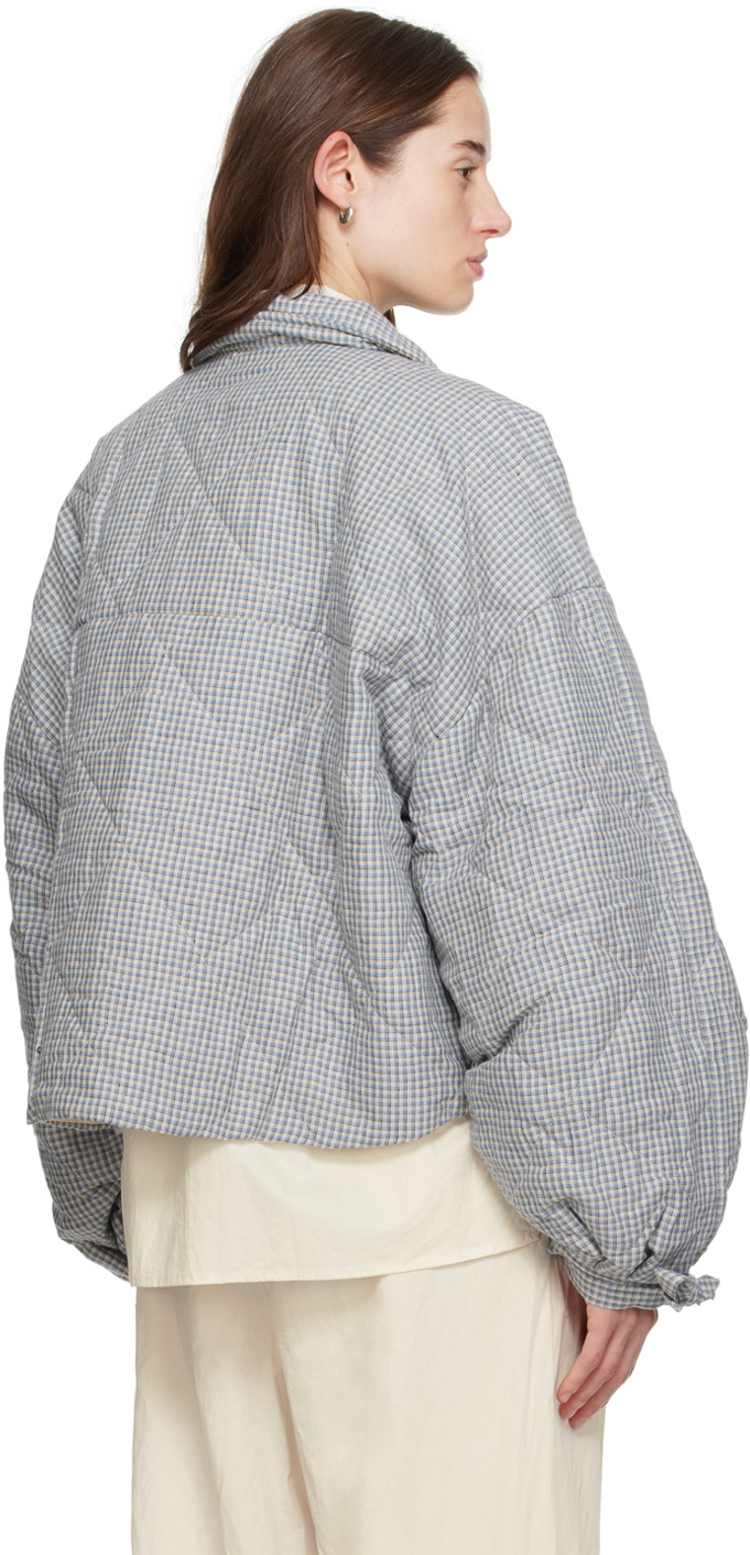 Deiji Studios Green 'The Collared Quilt' Jacket