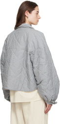 Deiji Studios Green 'The Collared Quilt' Jacket
