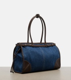 Prada Prada Bonnie Large denim shoulder bag