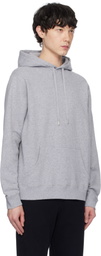 Sunspel Gray Loopback Hoodie
