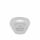 Gucci Trademark Chevalier Ring Large in Silver