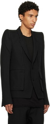 Rick Owens Black Tower Custom Larry Jacket