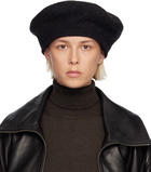 LEMAIRE Black Oversized Beret