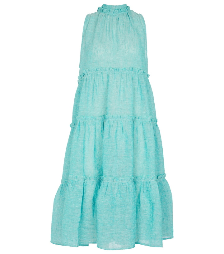 knee length dresses for ladies The Carolyn Dress in Natural Striped Gauze Natural Striped Gauze / 2023RES342 NSG / 2