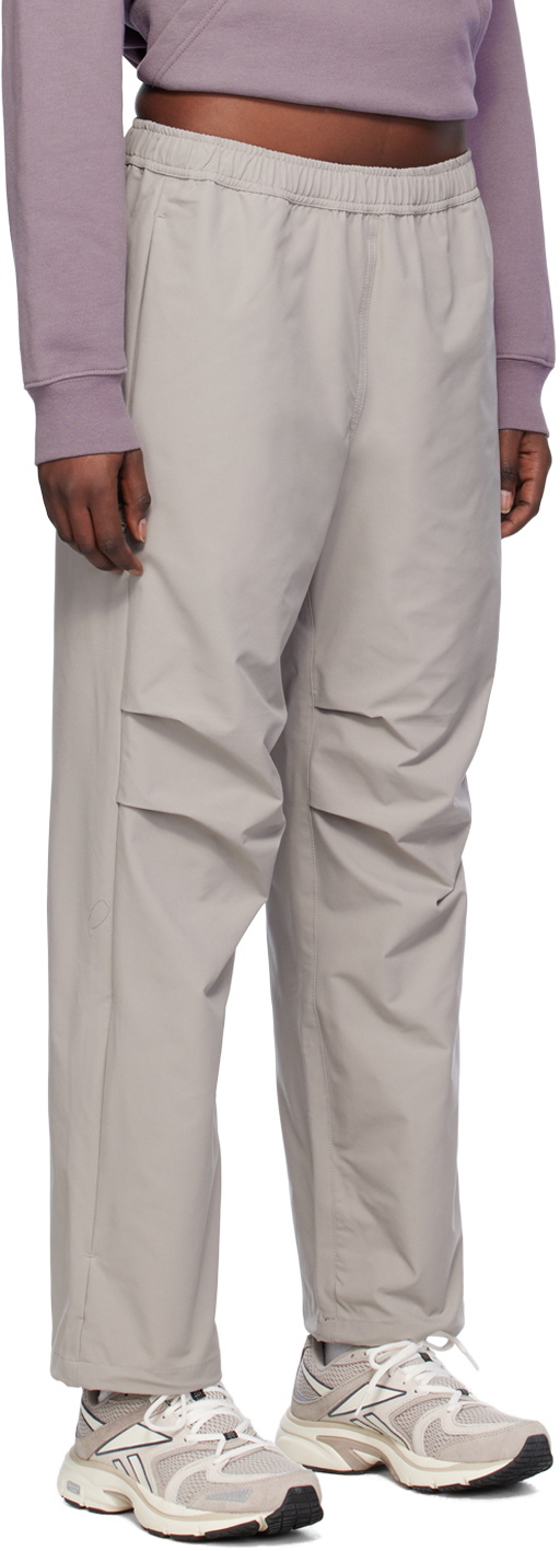 Dime Gray Relaxed Zip Trousers