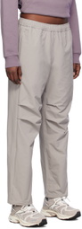 Dime Gray Relaxed Zip Trousers