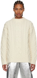 Dries Van Noten Off-White Crewneck Sweater