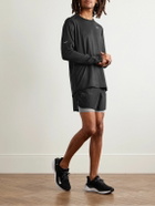Nike Running - Stride 2-in-1 Nylon-Ripstop and Dri-FIT Shorts - Black