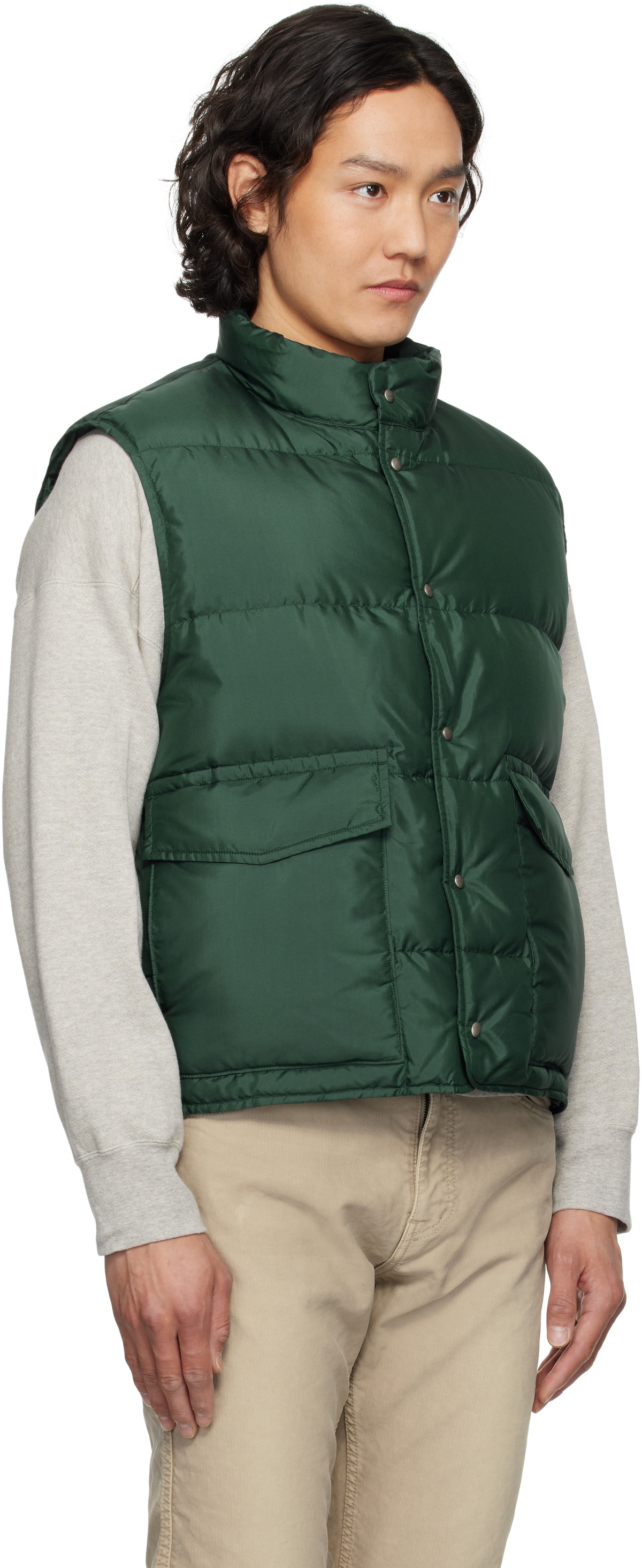ジャケット・アウター visvim KARLUK INSULATOR DOWN VEST visvim Green Karluk Down Vest Visvim