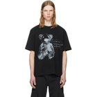 We11done Black Drawing Teddy T-shirt