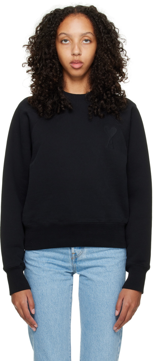 AMI Paris Black Ami de Cœur Sweatshirt