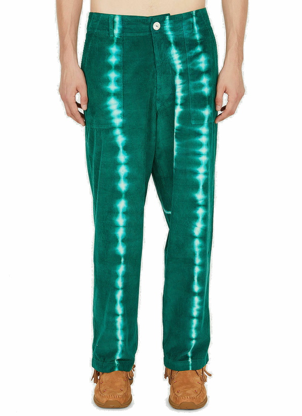 Photo: Grid Pants in Dark Green