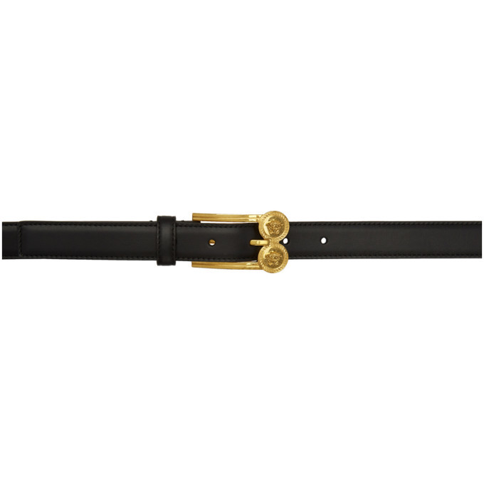 Black Safety Pin Buckle Belt