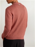 Agnona - Linen and Cotton-Blend Sweater - Orange