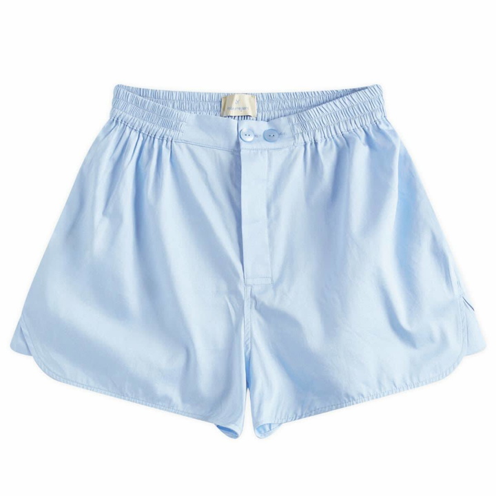 Photo: HAY Outline Pyjama Shorts in Soft Blue