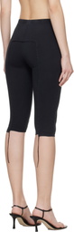 VETEMENTS Black Cut-Up Capri Trousers